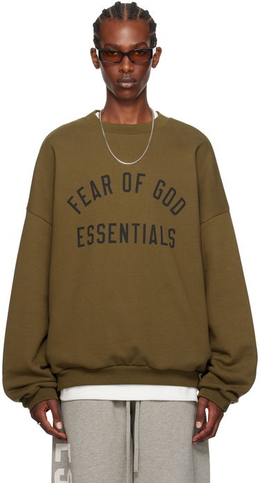 Sweater Fear of God Essentials Crewneck Sweatshirt Grøn | 192BT246264F, 0