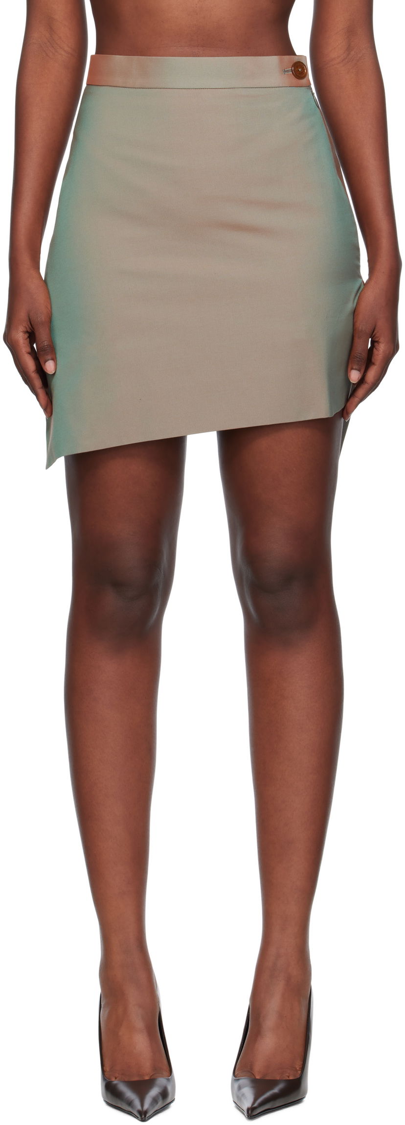 Nederdel Vivienne Westwood Vivienne Westwood Infinity Miniskirt Grøn | 1K01002C-W0189-