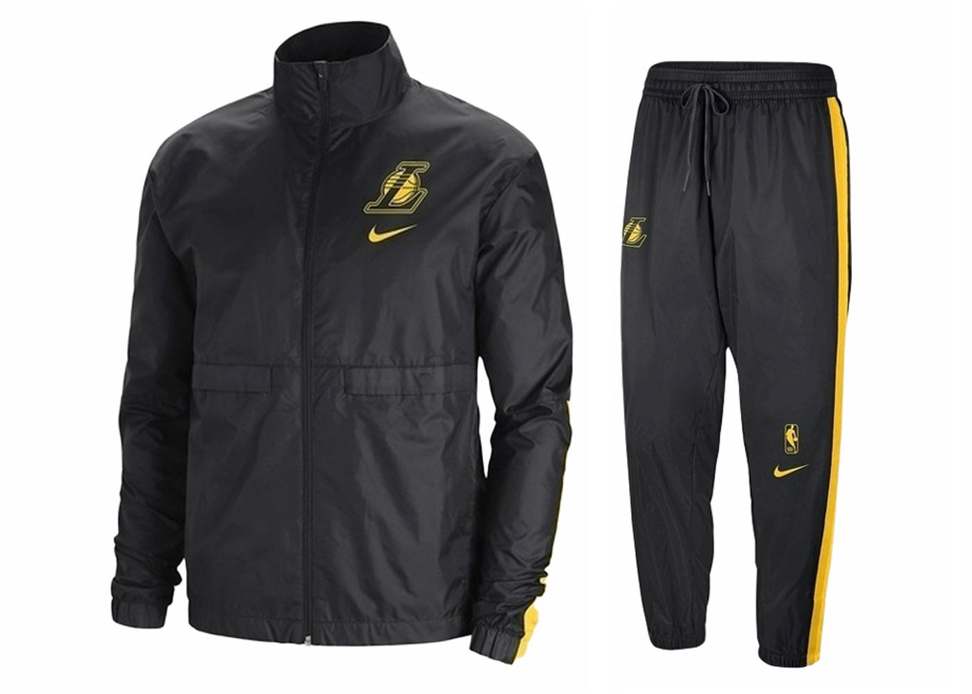 Træningsdragt Nike NBA Los Angeles Lakers Courtside Tracksuit Black Sort | DN4703-010, 0