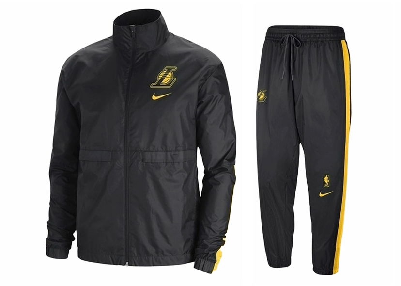 Træningsdragt Nike NBA Los Angeles Lakers Courtside Tracksuit Black Sort | DN4703-010