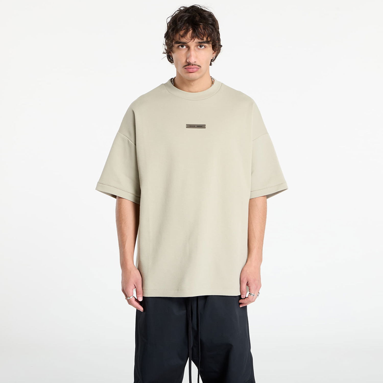 T-shirt Fear of God Fear of God Essentials Pique 90's Short Sleeve T-Shirt Beige | 125SP254416F-659, 0