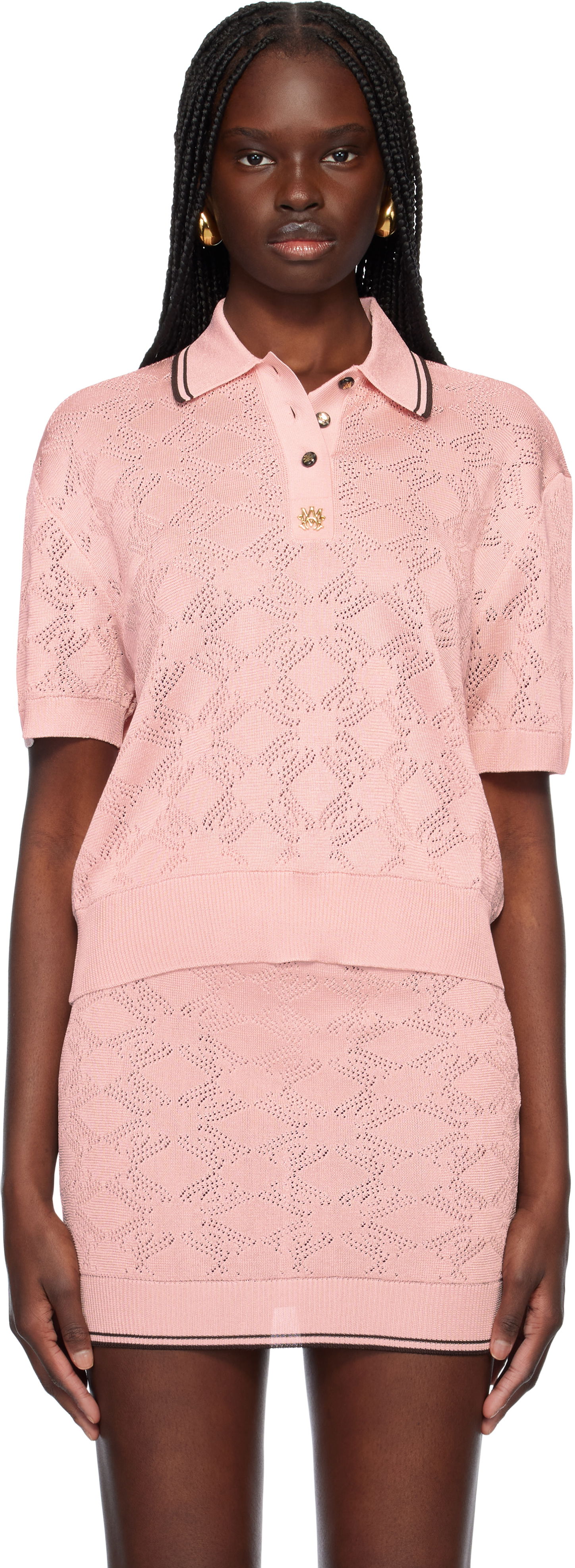 Nederdel AMIRI Amiri MA Quad Polo Lyserød | AWKNPO1017, 0