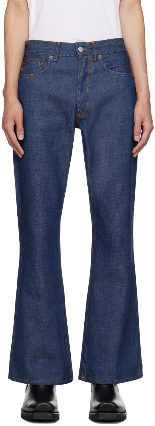 Jeans Acne Studios Regular Fit Jeans Mørkeblå | B00296-, 0
