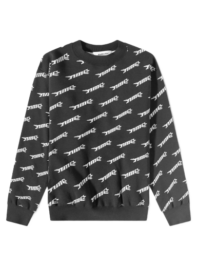 Sweatshirt Ambush Logo Crew Knit Grå | BMHE028S23KNI0011001