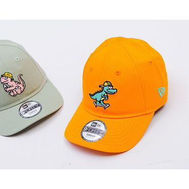 Kasket New Era Dinosaur 9FORTY Adjustable Hat Toddler Orange | 60595418, 3