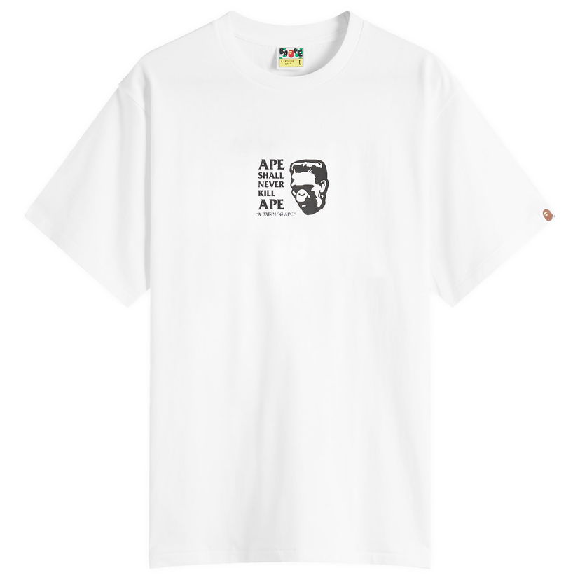 T-shirt BAPE A Bathing Ape Frankenstein Graphic T-Shirt Hvid | 001TEL801338M-WHT