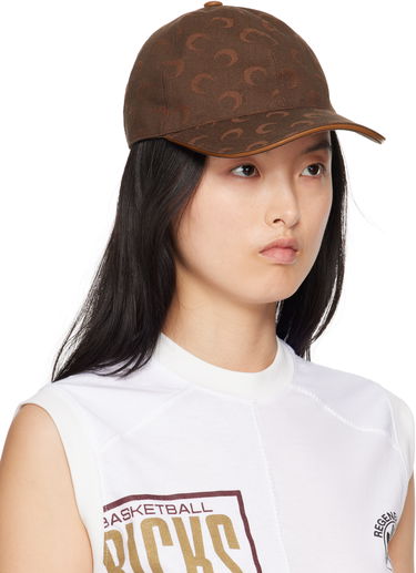 Kasket Marine Serre Marine Serre Moon Jacquard Twill Baseball Cap Brun | UHG049A CWOV0063, 3