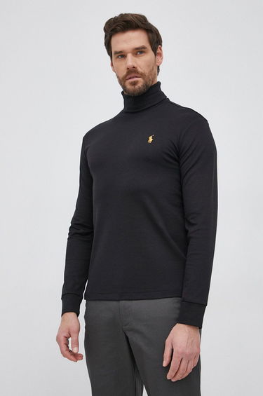 Sweatshirt Polo by Ralph Lauren Roll Neck Cotton Sweatshirt Sort | 710853205001, 0