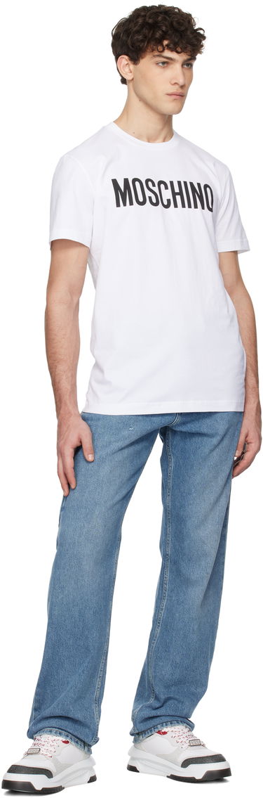 T-shirt Moschino Moschino Institutional T-Shirt Hvid | 251ZZA072002411001, 3