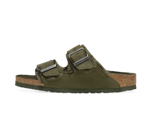 Lifestyle Birkenstock Arizona Shearling "Suede Leather Thyme" Grøn | 1025666/1025687