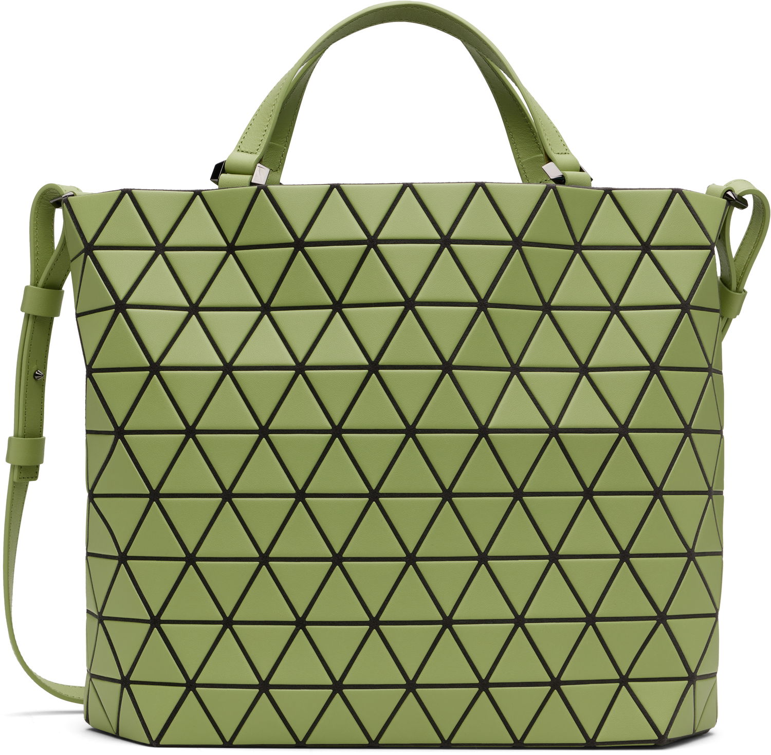 Mulepose BAO BAO ISSEY MIYAKE BAO BAO Crystal Matte Geometric Tote Bag Grøn | BB58AG311, 0