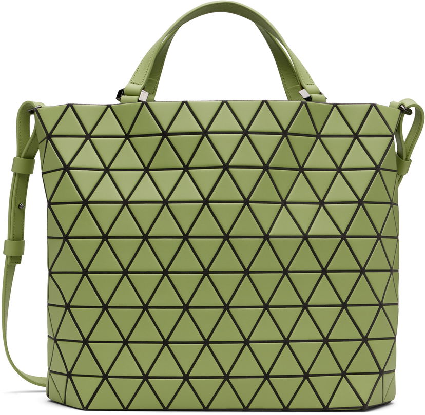 Mulepose BAO BAO ISSEY MIYAKE BAO BAO Crystal Matte Geometric Tote Bag Grøn | BB58AG311