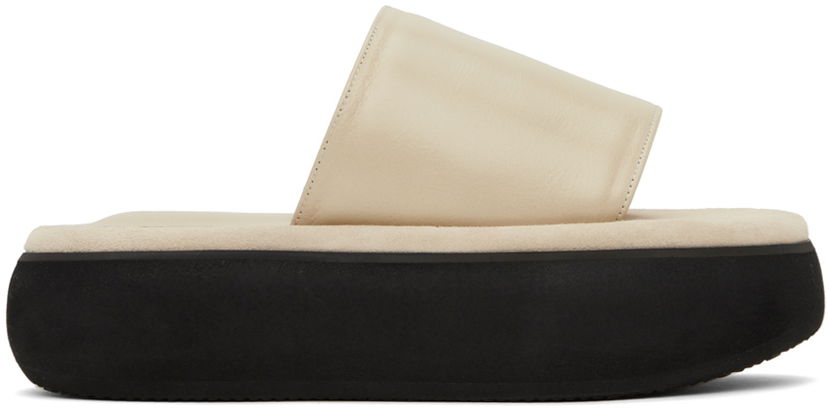 Skopleje OSOI OSOI Boat Padded Slides Beige | 21FS030-14-02