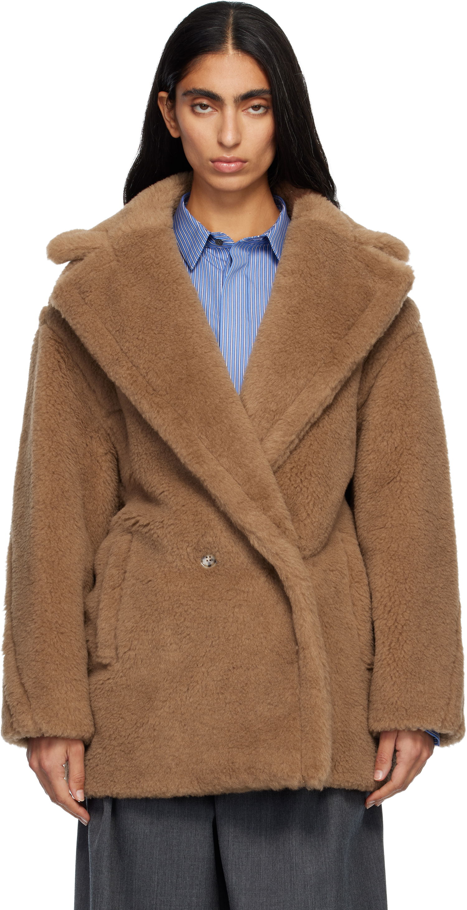 Frakker Max Mara Dramma Teddy Bear Coat Beige | 2521086022600, 0
