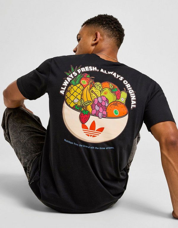 T-shirt adidas Originals adidas Fruit Bowl Graphic T-Shirt Sort | KD6628, 0