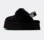 Sneakers og sko UGG Funkette Slide Sort | 1113474-BLK, 1