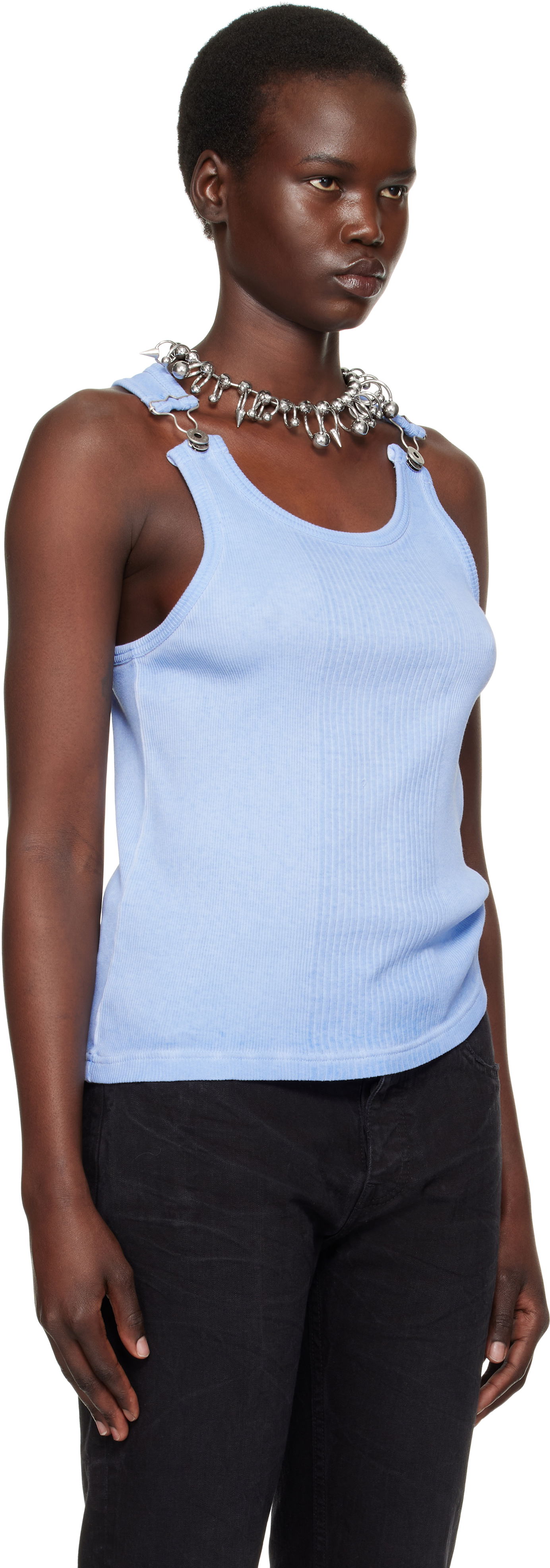 Tanktop Jean Paul Gaultier Jean Paul Gaultier 'The Straps' Tank Top Blå | 25/33-F-DB047-J054-52, 1