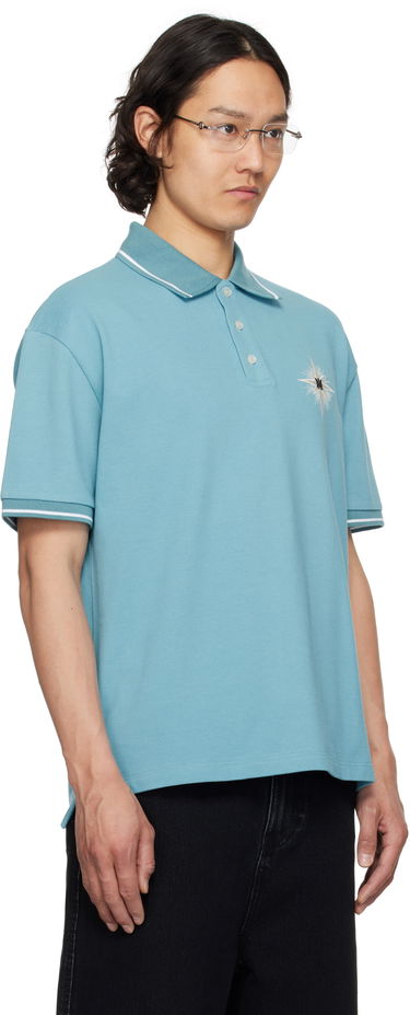 Polo skjorte AMIRI AMIRI Starburst Polo Sort | AMJYPO1014, 4