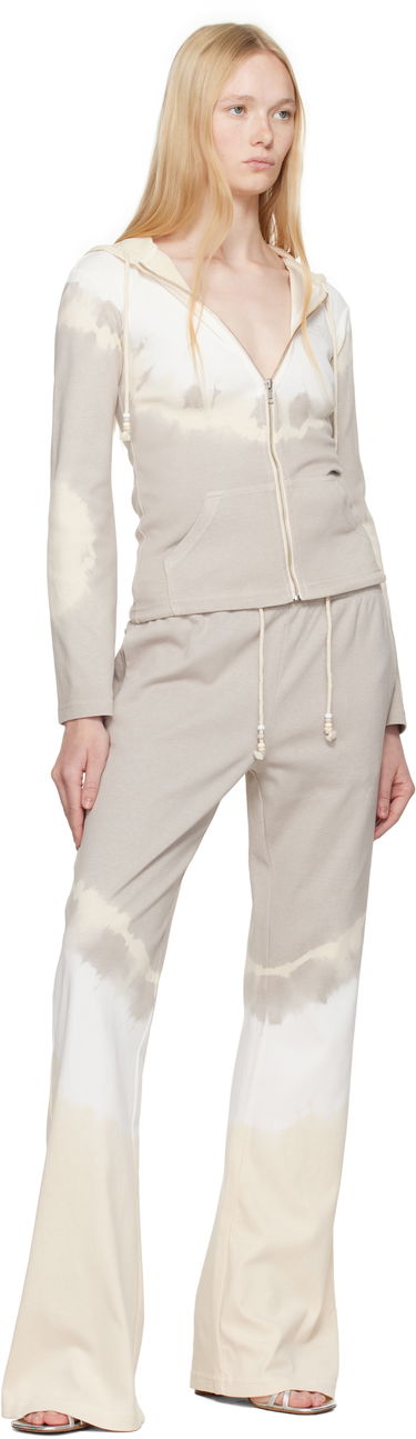 Sweatshirt Maison Margiela MM6 Maison Margiela Interlock Cotton Jersey Zip-Up Hoodie Beige | S62HG0028 M20110, 3