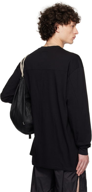 T-shirt Rick Owens Rick Owens Champion Edition Girdered Long Sleeve T-Shirt Sort | CM01E1672 CHJG JERSEY, 2