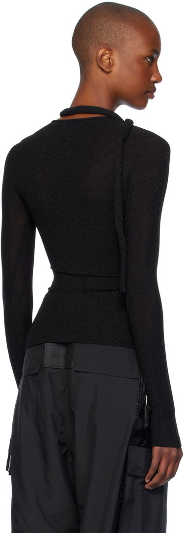 T-shirt Ottolinger Ottolinger Layered Cutout T-Shirt Sort | 1040103921, 2