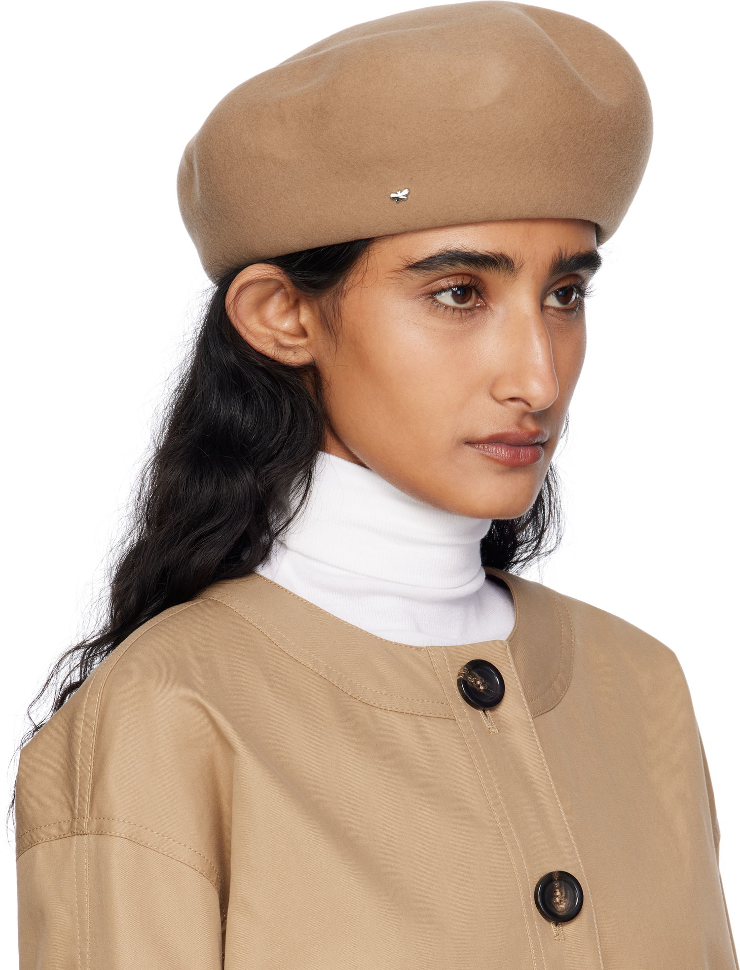 Baret Max Mara Pitti Felt Beret Beige | 2525576014600, 1