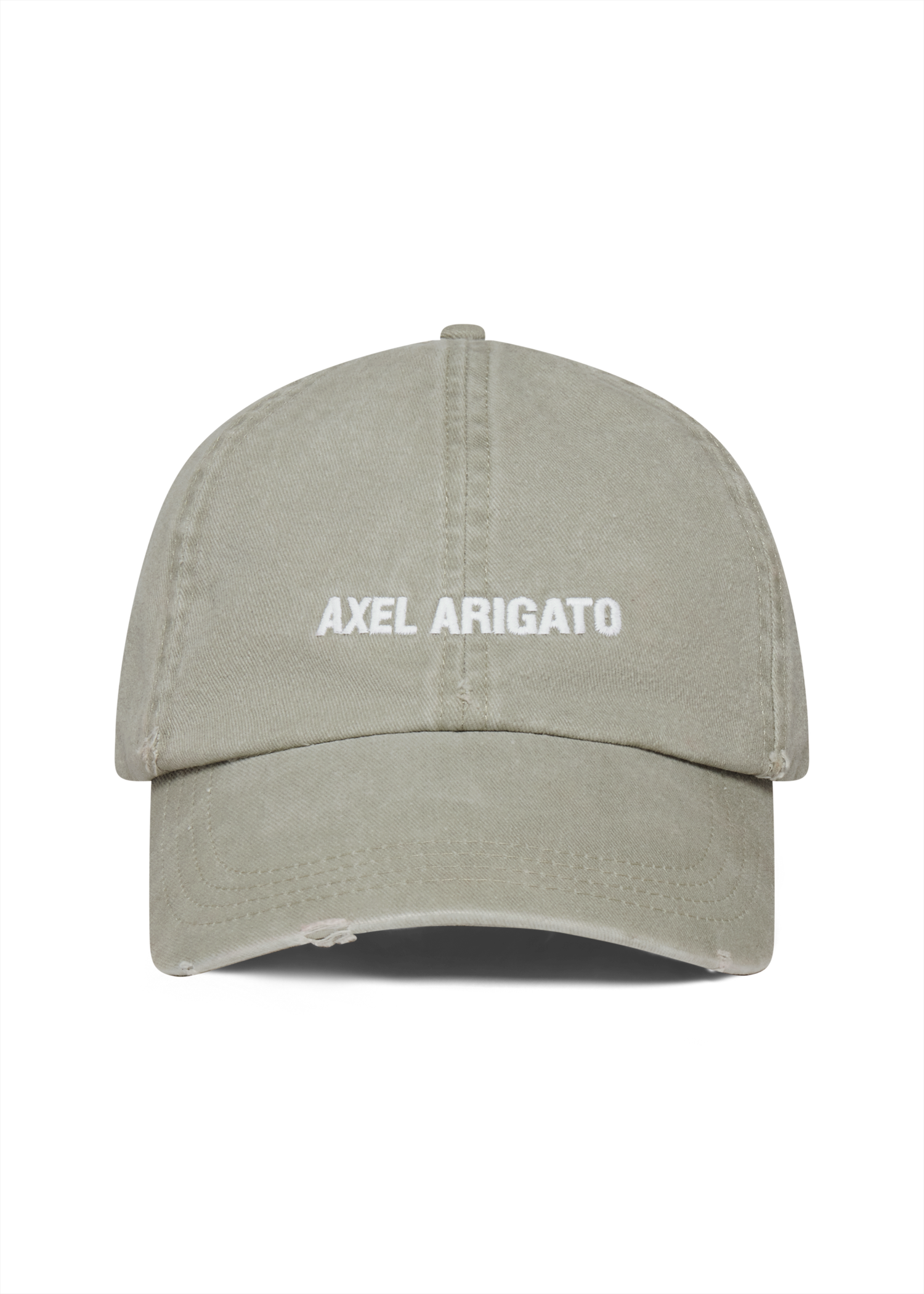 Kasket AXEL ARIGATO Distressed Embroidered Baseball Cap Beige | X0101013, 1