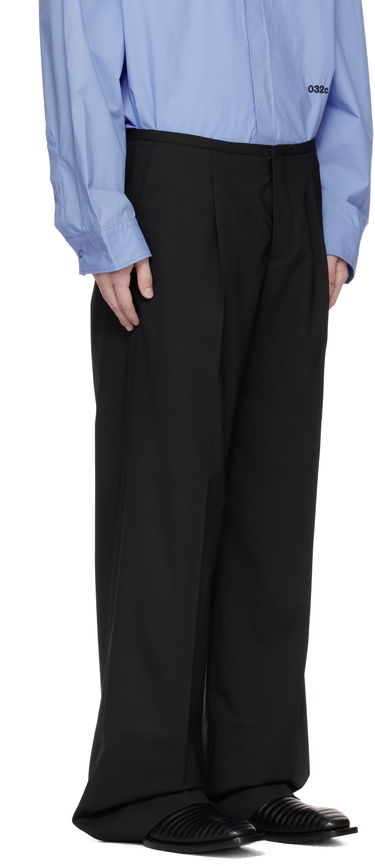 Bukser 032C 032c 'Office Attire' Wide Leg Suit Trousers Sort | S25-MRW-0903-000, 1