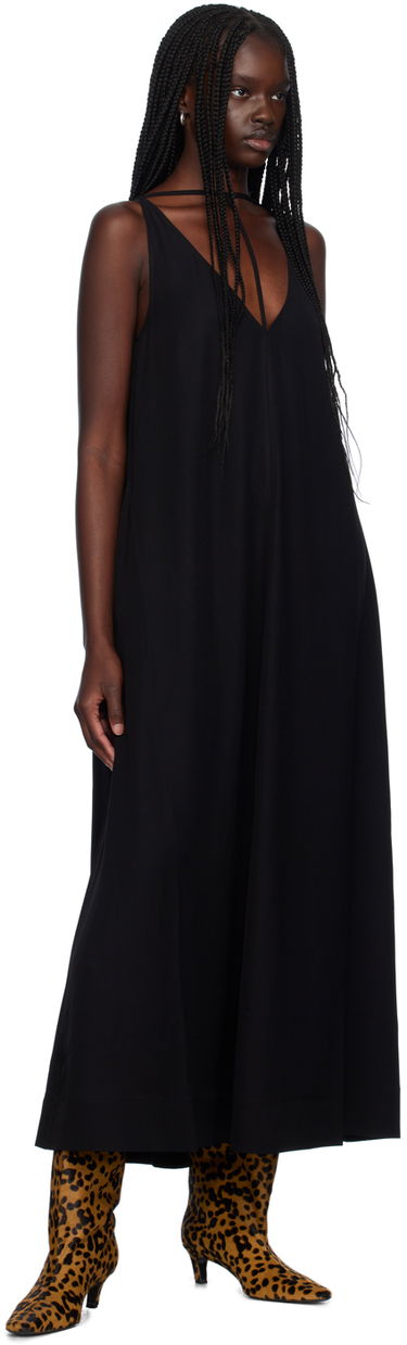 Kjole TOTEME T-Strap Maxi Dress Sort | 243-WRD0122-FB0020, 3