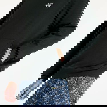 Sweatshirt DAILY PAPER Smoothie Hoodie Jet Black Sort | 2421047, 2