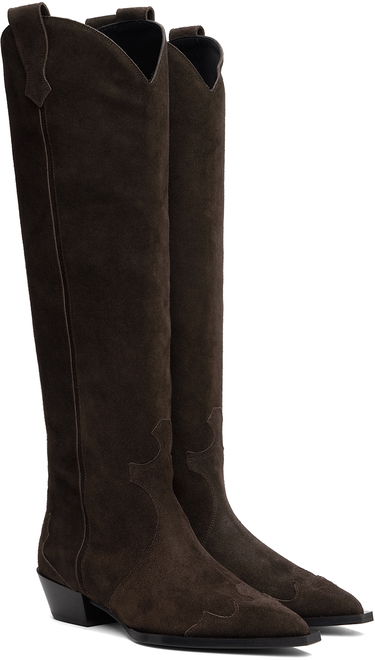 Kjole Aeyde Aeyde Aruna Suede Cowboy Tall Boots Brun | A11-KB-ARUP40CH117-FW24-953-022, 3
