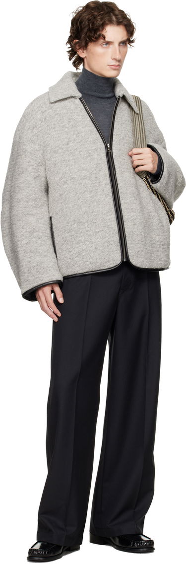 Jakke JW Anderson JW Anderson Contrast Trim Full-Zip Jacket Grå | JK0394-PG1820, 3
