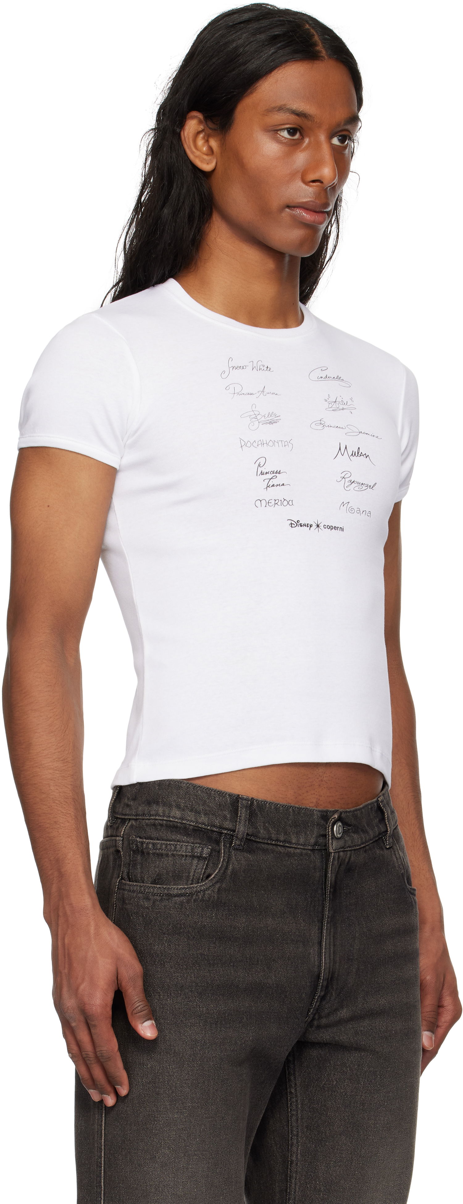 T-shirt Coperni Coperni Disney Edition Princess Slim-Fit T-Shirt Hvid | DJS07F5037, 1