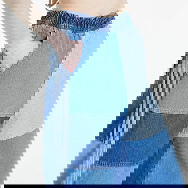 Bukser og jeans adidas Originals adidas x KSENIASCHNAIDER Patchwork Jeans Blue Blå | IU2463, 3