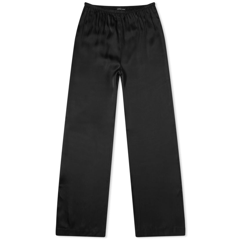Bukser Anine Bing Aden Black Satin Pants Sort | A-03-3353-000