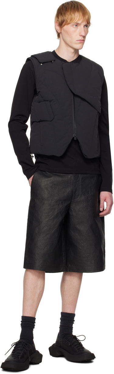 Shorts HELIOT EMIL Armada Textured Wide-Leg Shorts Sort | SS25_M_10_195_BLK01, 3