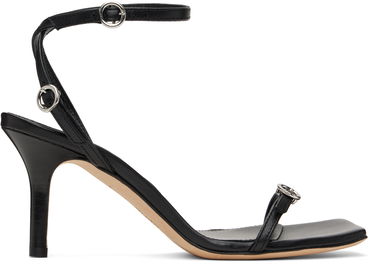 Tilbehør Aeyde Aeyde Hallie Leather Stiletto Heeled Sandals Sort | A11-HS-HTLS13ST134-FW24-800-007, 0