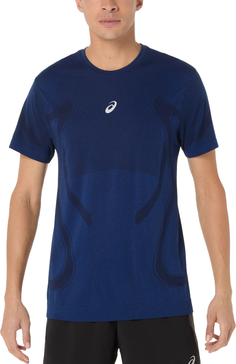 T-shirt Asics Road Seamless Short Sleeve Running T-Shirt Blå | 2011d355-400