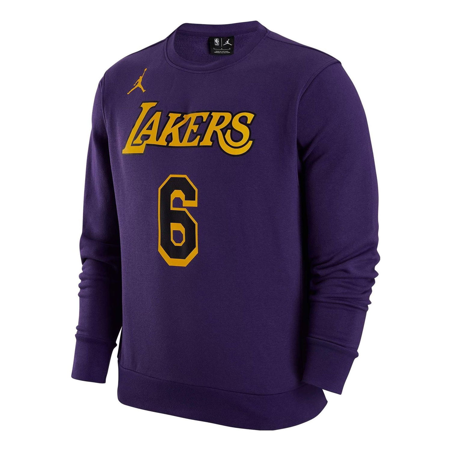 Sweatshirt Jordan Los Angeles Lakers #6 Sweatshirt Lilla | DR2409-504, 0