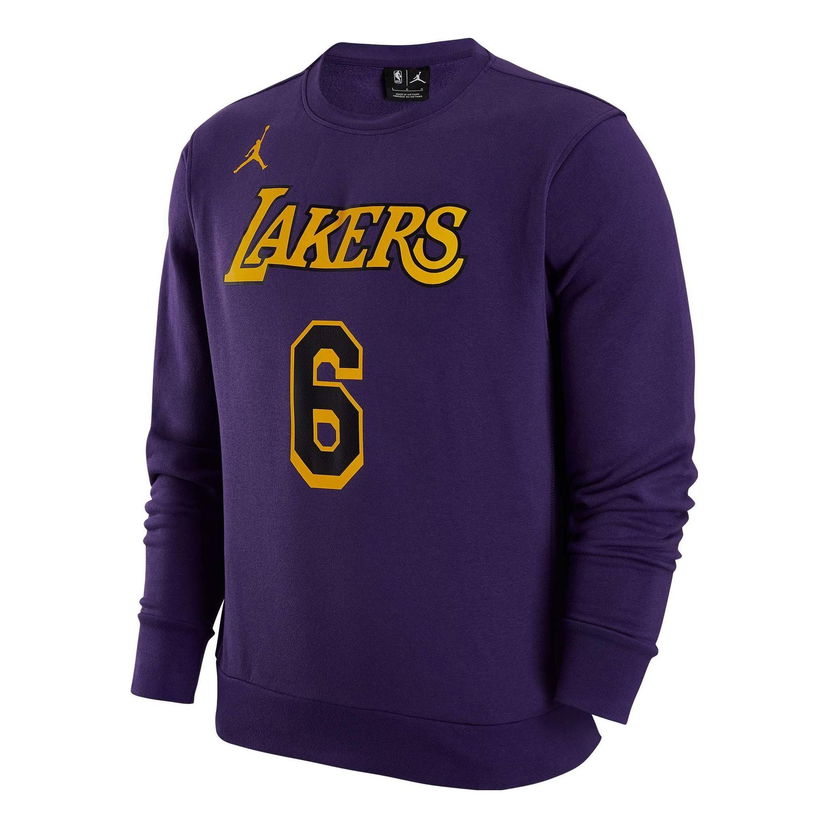 Sweatshirt Jordan Los Angeles Lakers #6 Sweatshirt Lilla | DR2409-504