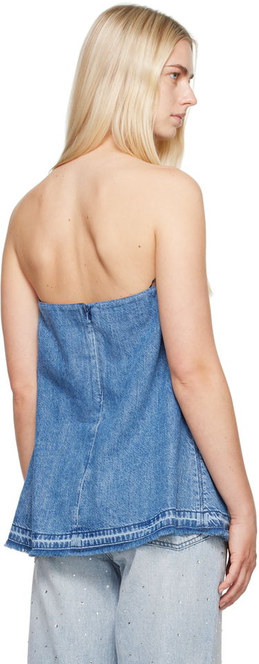 Tanktop rag & bone Rag & Bone Women's Aurora Denim Tube Top Blå | WDD24P1470FQDE, 2