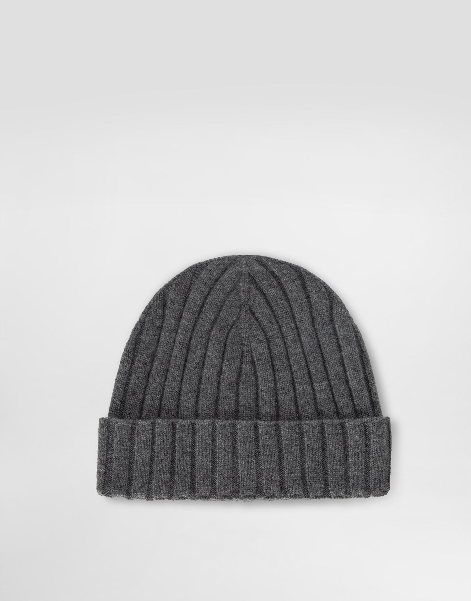 Beanie Dolce & Gabbana Dolce & Gabbana Cashmere Flat Rib Beanie Grå | FXQ10ZJBW0SN5822, 1