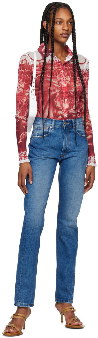 Skjorte Jean Paul Gaultier Gaultier 'The Diablo' Graphic Shirt Rød | 24/25-U-CH015-T546-0130, 4