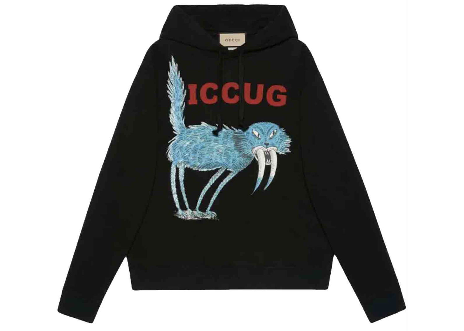 Sweatshirt Gucci Freya Hartas ICCUG Hoodie Sort | 646953XJDJN, 0