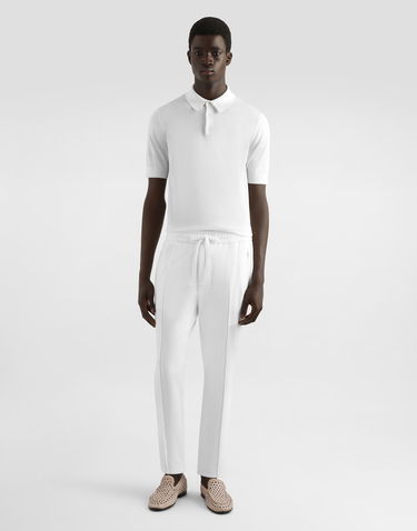 Joggingbukser Dolce & Gabbana Dolce & Gabbana Jersey Cropped Jogging Pants Hvid | GYACETGJ070W0111, 1