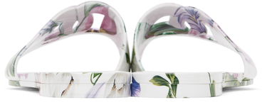 Kjole Dolce & Gabbana Dolce&Gabbana Floral Print Rubber Slides Hvid | CW2215 A6L05, 1