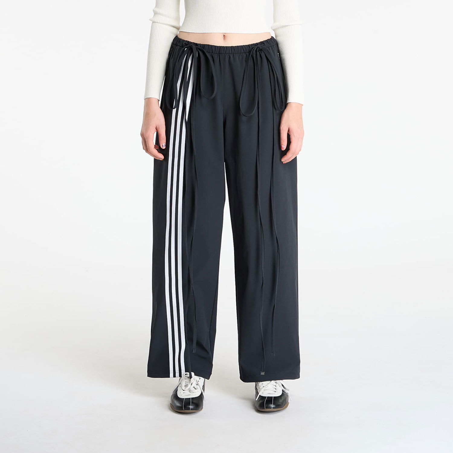 Joggingbukser adidas Originals Ribbon Parachute Tracksuit Bottoms Sort | JV9727, 0