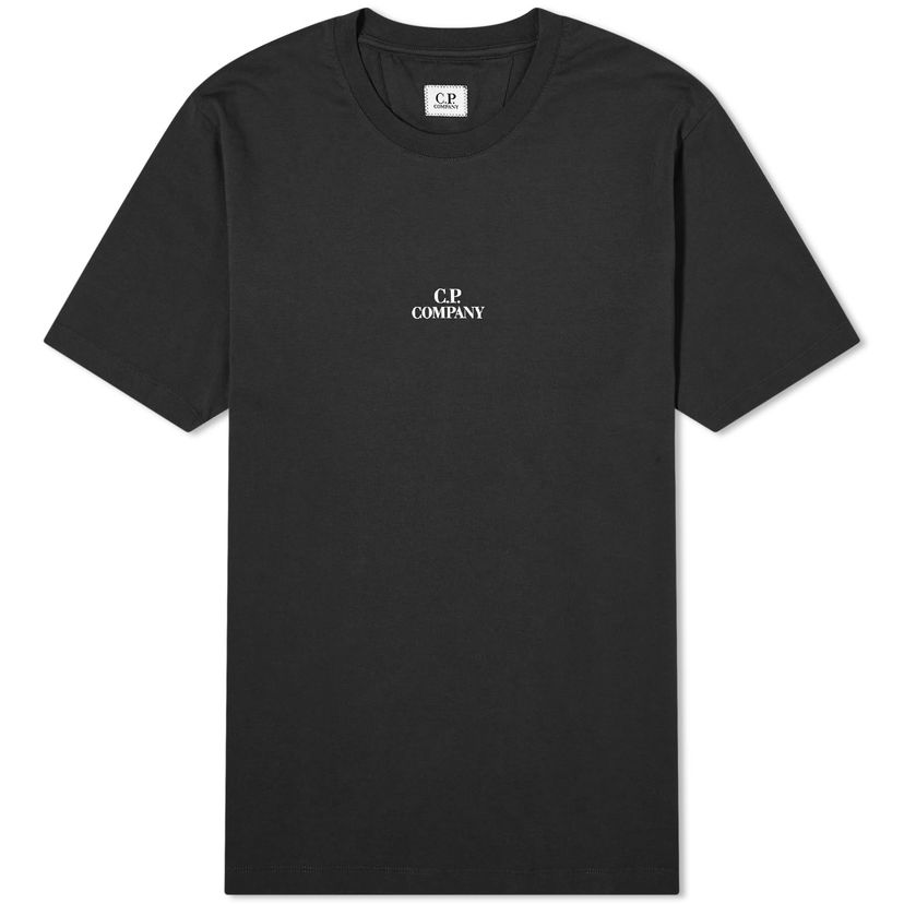 T-shirt C.P. Company 30/1 Jersey Graphic T-Shirt Sort | CMTS141A-006586W-999