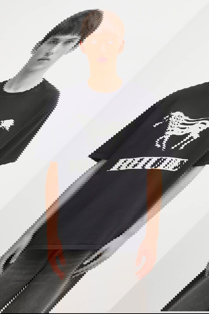 T-shirt Rhude Dinero T-shirt with Horse Print Sort | RHFW25TT01012, 0