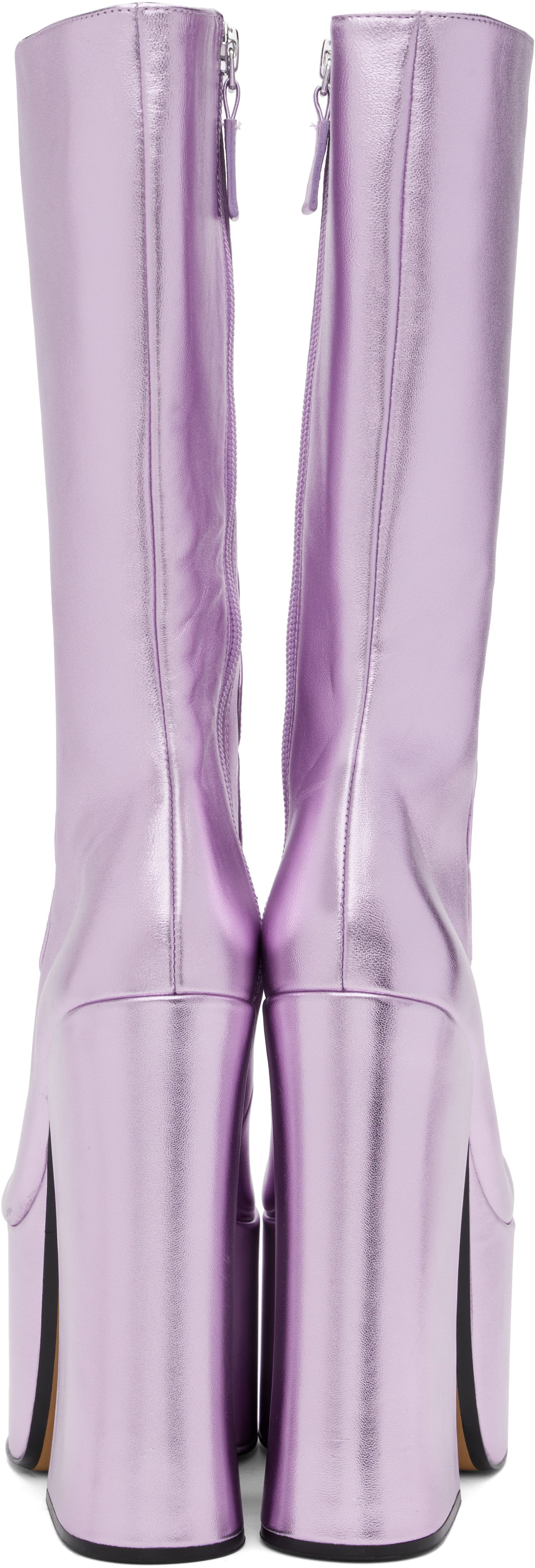 Skopleje Marc Jacobs Marc Jacobs 'The Metallic Kiki' Knee-High Platform Boots Lilla | 2R4FBO001F01, 1